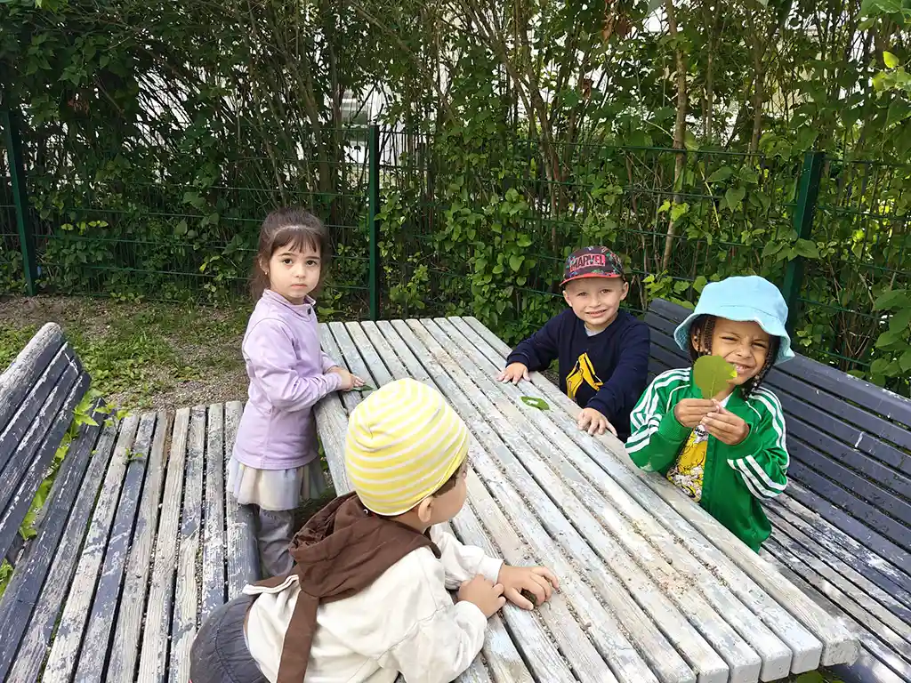 A picture of UMKA kids playing in spring 2025