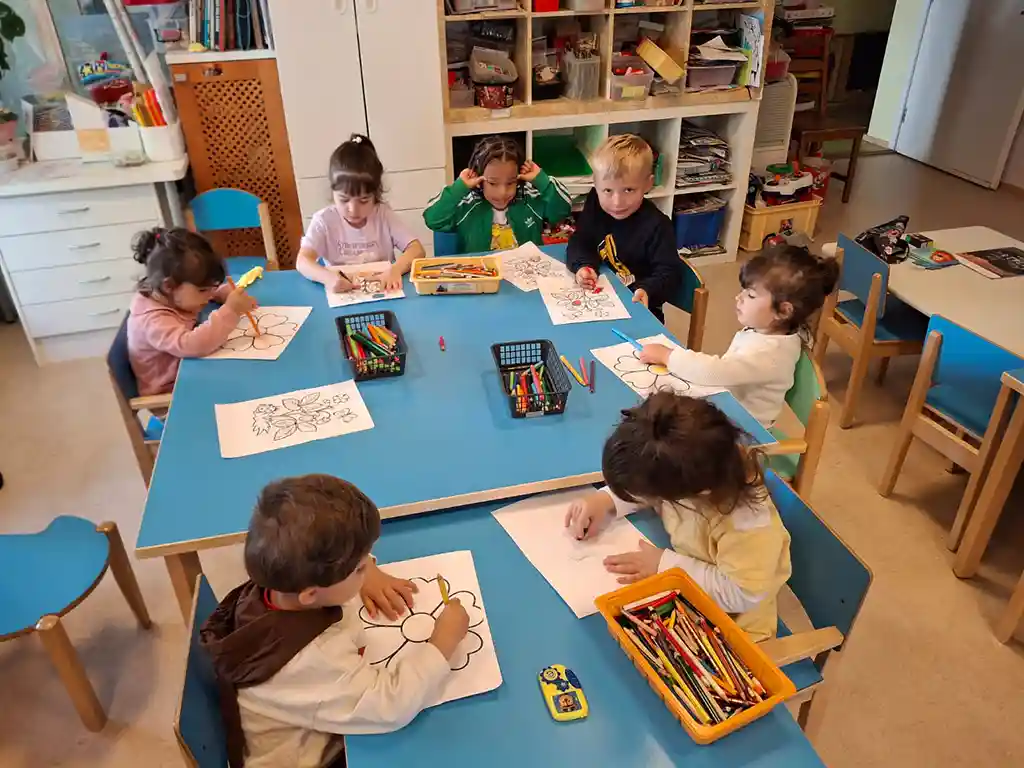 A picture of UMKA kids playing in spring 2025