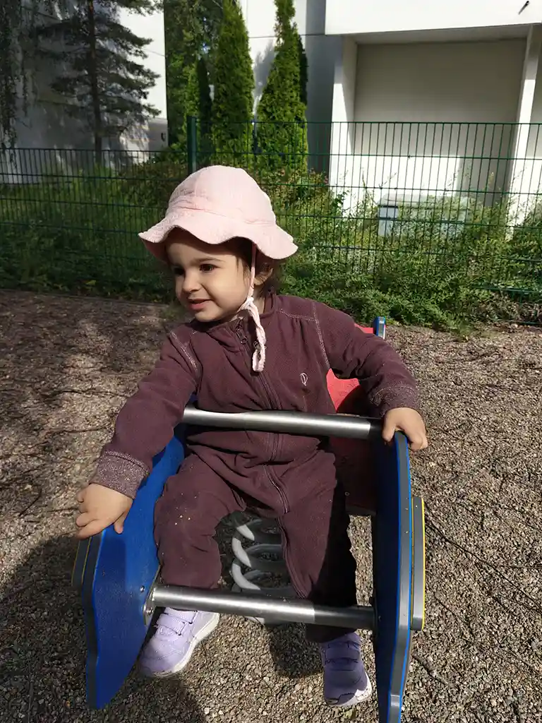 A picture of UMKA kids playing in spring 2025