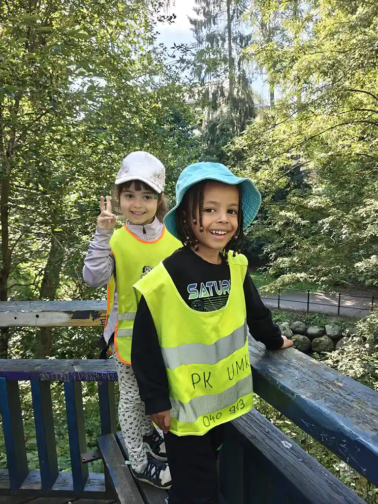 A picture of UMKA kids playing in spring 2025