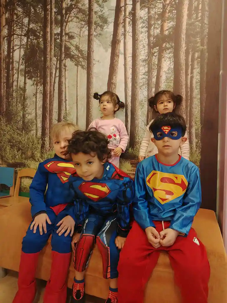 A picture of UMKA kids playing in spring 2025