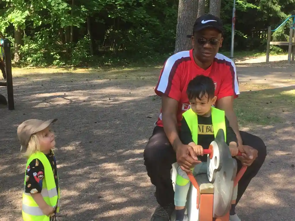 A picture of UMKA kids playing in summer 2023