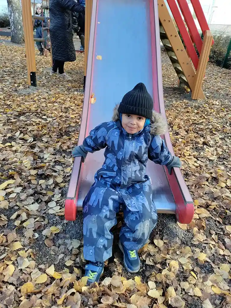 A picture of UMKA kids playing in winter 2024