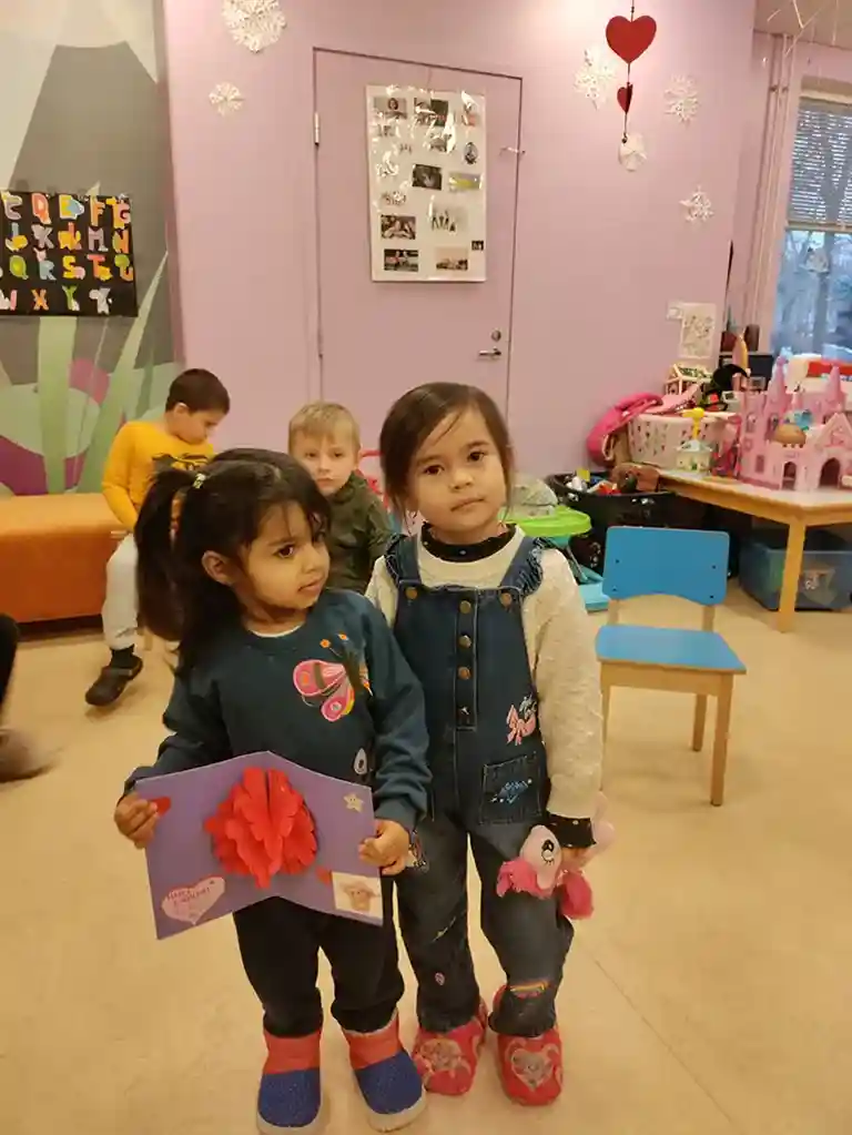 A picture of UMKA kids playing in winter 2025